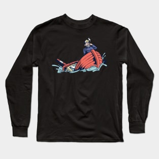 Ship boat steamer freighter watercraft Kiel Long Sleeve T-Shirt